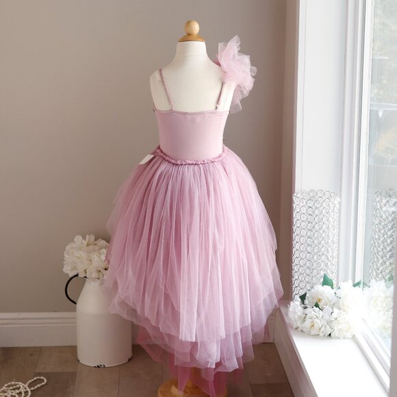 Tutu Du Monde Tulle Dress Lilac Pink High-Low Hem Recital Party Portrait Wedding - Picture 4 of 5